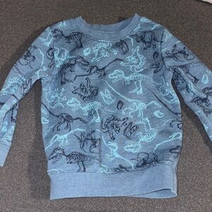 3 for $20! Boys 3t long sleeve sweat shirt Cat & Jack Blue Dinosaur Sweatshirt